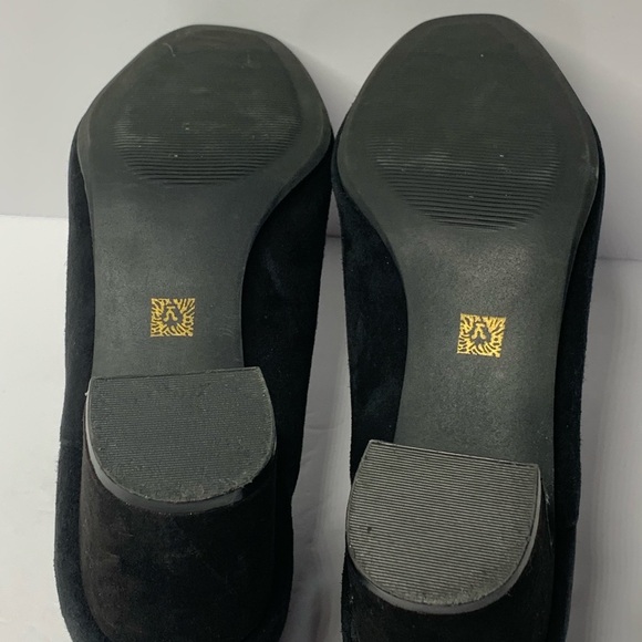 Anne Klein 7M Black Suede Leather Boots Gisela - Picture 10 of 15